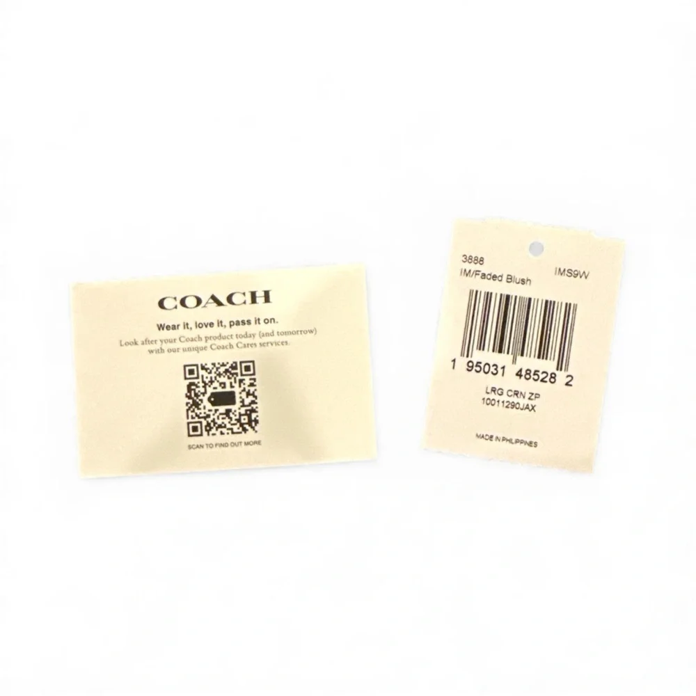 Coach peach Wristlet Clutch